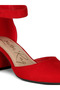 Women Mid Heeled Casual Sandals in Red - 5