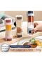 Double Head Salt and Pepper Shaker with Pour Holes, Spice Organizer for Home and Hotels, (Khaki) - 3