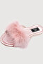 Women's Feathered Dowry Gift House Slippers Vr.G01.80C.Y01 - 5