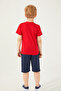 طقم برمودا U.S. Polo Assn للأولاد، باللون الأحمر - 5