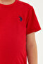 طقم برمودا U.S. Polo Assn للأولاد، باللون الأحمر - 4