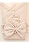 Beige 100% Cotton Baby Blanket 85X85 cm Newborn Swaddle Hospital Release Gift Play Mat - 7