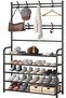 5 Tier Home Entryway Multi-Functional Shoe and Hat Rack