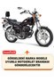 Kanuni Seyhan 150 Lock and Rear Bag Compatible Motorcycle Tarpaulin (Gray Color) with Connection Buckle - 2