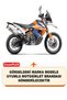 Ktm 790 Adventure R Rear Bag and Security Lock Compatible Motorcycle Tarpaulin (Black Color) - 2