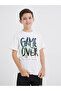 Slogan Print T-Shirt and Shorts Set - 2