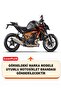 Ktm 1290 Super Duke R Rear Bag and Security Lock Compatible Motorcycle Tarpaulin (Black Color) - 2