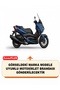 Yamaha X-Max 400 Abs Lock Compatible Motorcycle Tarpaulin (Grey Color) with Connection Buckle and Elastic - 2