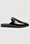Men's Artificial Shiny Black Patent Leather House Slippers Groom Gift Vr.Gc.03.T65.Y09 - 3