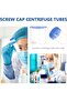 Centrifuge Tubes 50mL Conical test tube Sterile Plastic Test Tubes with Screw, 5 Pcs - 4