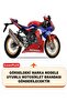 Honda Cbr 1000 F Lock Compatible Motorcycle Tarpaulin (Grey Color) with Connection Buckle and Elastic - 2