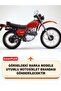 Motorcycle Tarpaulin Compatible with Honda XL 185 S Rear Case and Security Lock (Black Color) - 2