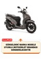 Motorcycle Tarpaulin Compatible with Peugeot Belville 200I Abs Lock and Rear Bag (Grey Color) with Connection Buckle - 2