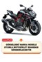Motorcycle Tarpaulin Compatible with Kawasaki Z H2 Se Rear Case and Security Lock (Black Color) - 2