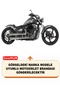 Yamaha Xvs 1300 a Lock Compatible Motorcycle Tarpaulin (Grey Color) with Connection Buckle and Elastic - 2