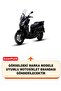 Sym Joyride 300 Rear Bag and Security Lock Compatible Motorcycle Tarpaulin (Black Color) - 2