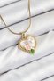 316L Steel Artistic Portrait Model Gold Color Women's Necklace