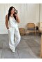 Elastic Waist Wide Leg Muslin Trousers - 4