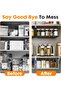 2-Pack Hanging Kitchen Under Shelf Storage Organizer Basket for Cabinet Wire Baskets - 5