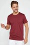 Unisex 5-Pack Black-White-Burgundy-Yellow-Grey Slim Fit Slim Fit 100% Cotton Crew Neck T-Shirt - 2