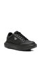 Men's Comfortable Sole Armani Eagle Logo Black Sneaker Em003666 Af19532-Mc105 - 2