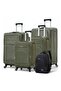 Soft Material (20/24/28/32 Inch) Luggage - Stylish Backpack Combo, Green
