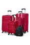 Soft Material (20/24/28/32 Inch) Luggage - Stylish Backpack Combo, Red