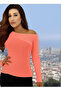 New Season Trend Knitwear with Shoulder Details Badi̇ Melon Inside - 3