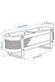 Desktop Organizer, White, 50X16X17 cm Depth: 16 cm Width: 50 cm Height: 17 cm - 6