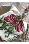 Red Cross-Stitch Cotton Hand Lace Woven Cross-Stitch Sunshade Curtain Buldan Bodrum Handwork - 4