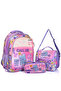 Mu-5751 Call Me Patterned School Bag Set of 3 – Backpack, Lunchbox and Pen Holder - 2