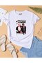 Apt Printed T-Shirt, Oversize Unisex White T-Shirt Kids / Adult - 2