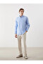 Lcwaikiki Classicblue Regular Fit Long Sleeve Oxford Men's Shirt - 2