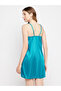 Chic Basic Babydoll in Teal Blue – Satin - 6