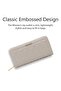 Women's Quina25 Large Zip Around Wallet (Beige) - 5