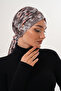 Patterned Buckle Bonnet Hijab Bonnet Daily Use Bonnet Shawl Scarf - 6