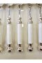6 Pieces Ice Cream Spoons with Porcelain Handle Silver - 2
