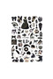 61 Pieces Black Coquette Gothic Sticker Set - Sticker Set Sketchbook