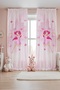 Pink Butterfly Fairy Girl Patterned Children's Baby Room Background Curtain (Single Wing Pricing)