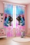 Castle Elsa and Her Friends Patterned Children's Baby Room Background Curtain (Single Wing Pricing) - 2