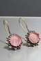Strawberry Quartz Earrings Handcrafted Natural Stone Quality Ancient Earrings - 2