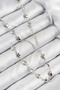 Brass Zircon Stone Heart Model Silver Color Y Necklace Tj-Bko10456