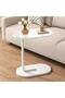 C-Shaped Side Table – Small Sofa End Table, Metal & Wood Design for Living Room, Bed, Office - 4