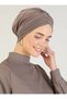 Women's Cross Three-Striped Outer Bonnet Ready Turban Mink - 2
