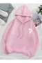 Unisex Men/Women Colorful Roses Custom Printed Cotton Oversize Hooded Sweatshirt - 2