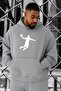 3 Yarn Combed Cotton Basketball Printed Oversized Sweatshirt