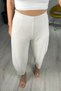 Women's Elastic Waist Balloon Trousers with Clamp Detail - 6