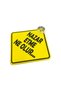 Special Glass Ornament for Taggers Plexiglass with Suction Cup Crest Yellow - 2