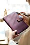Executive Vegan Leather Notebook. A Five. 100 Grams. 240 Sheets. Edge Gilded Burgundy - 5