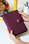 Executive Vegan Leather Notebook. A Five. 100 Grams. 240 Sheets. Edge Gilded Burgundy - 2